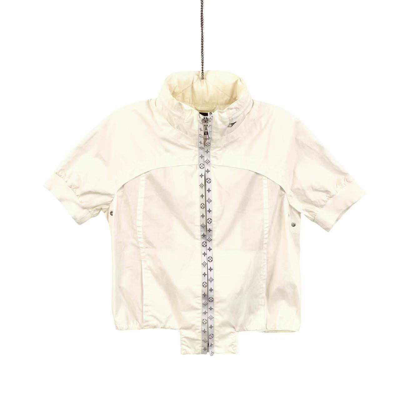 95新 LouisVuitton/路易威登  yy1113 棉 老花短袖衬衫 34码 微污