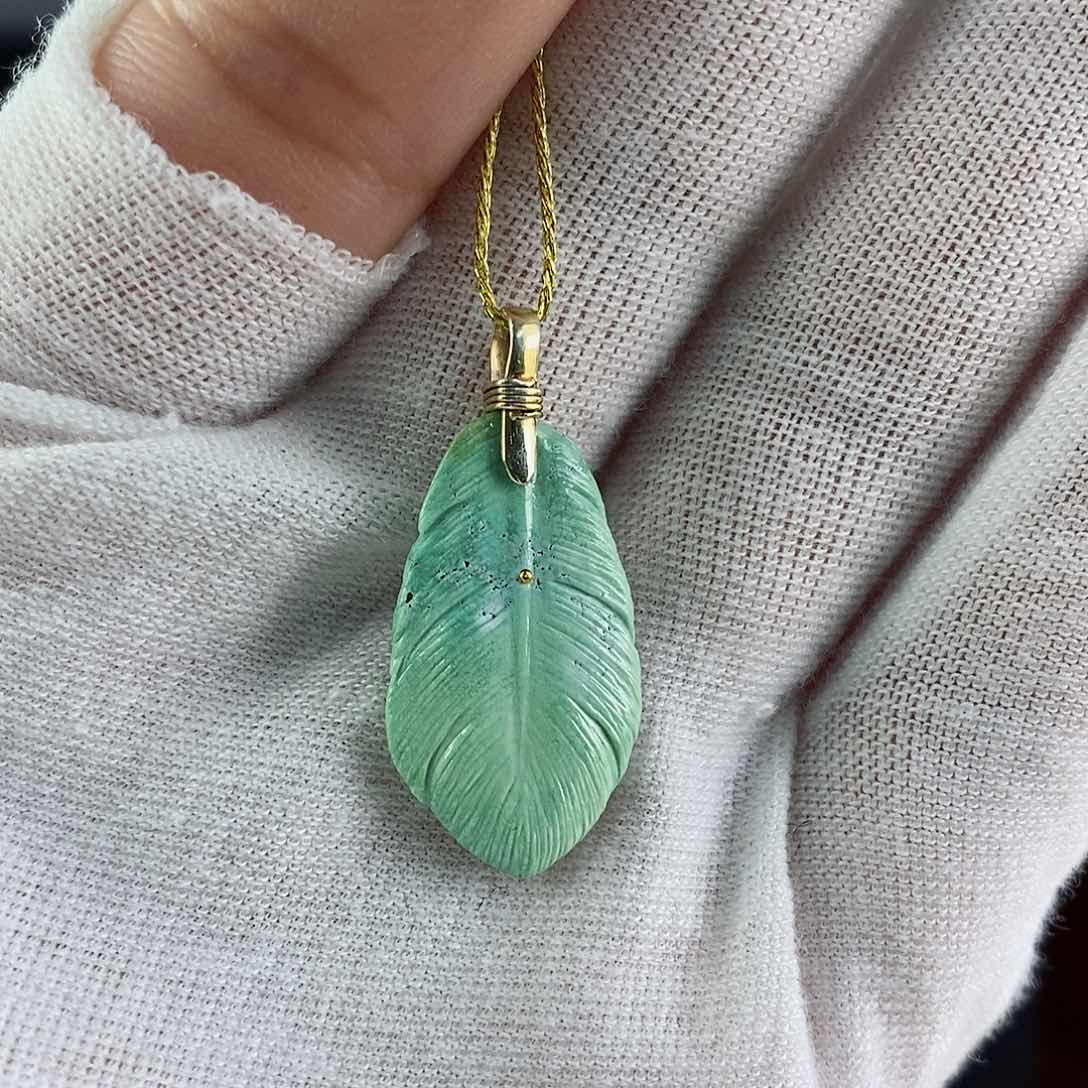 绿松石珠宝奇石银S925镀金镶嵌