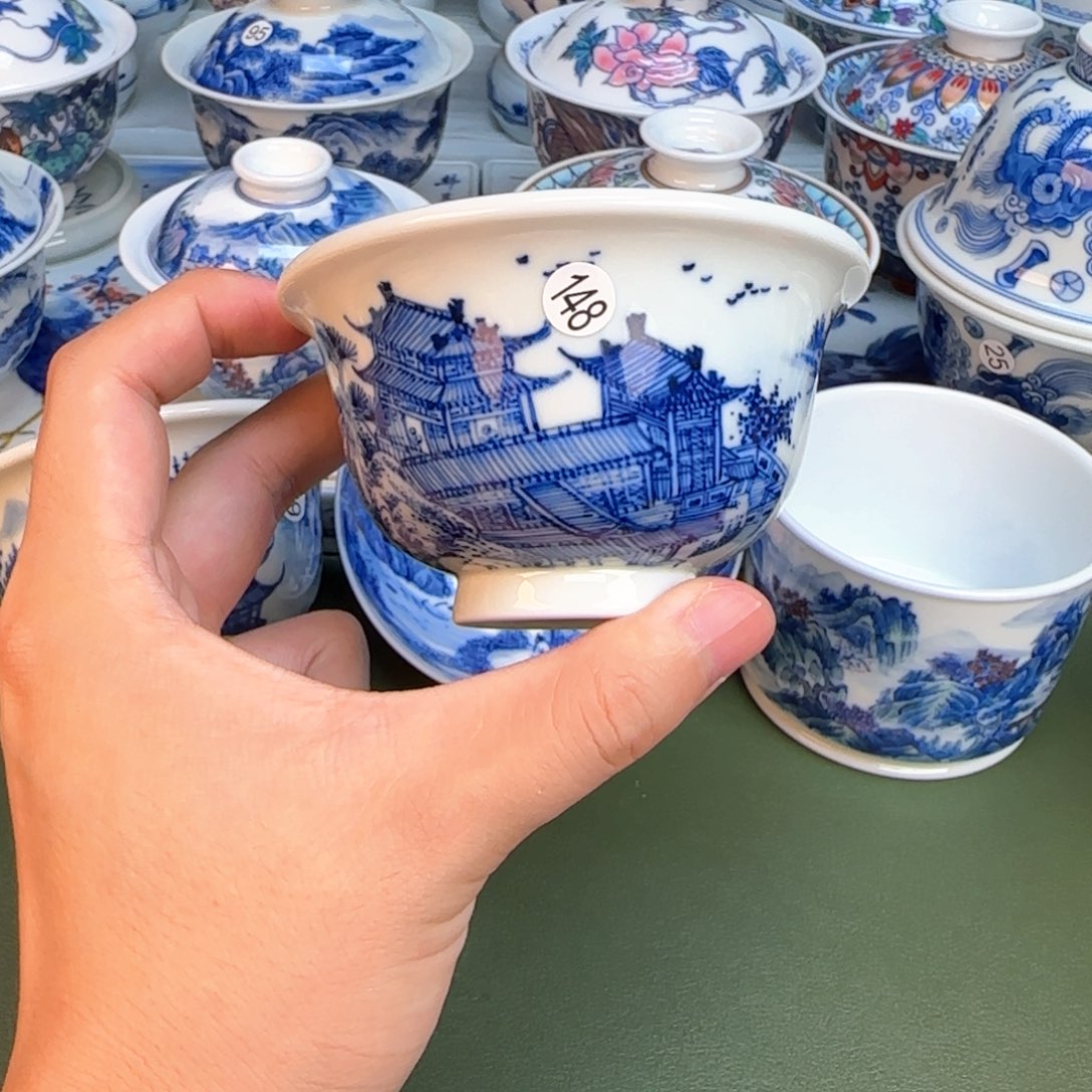 彦祖纯手工手绘茶具148