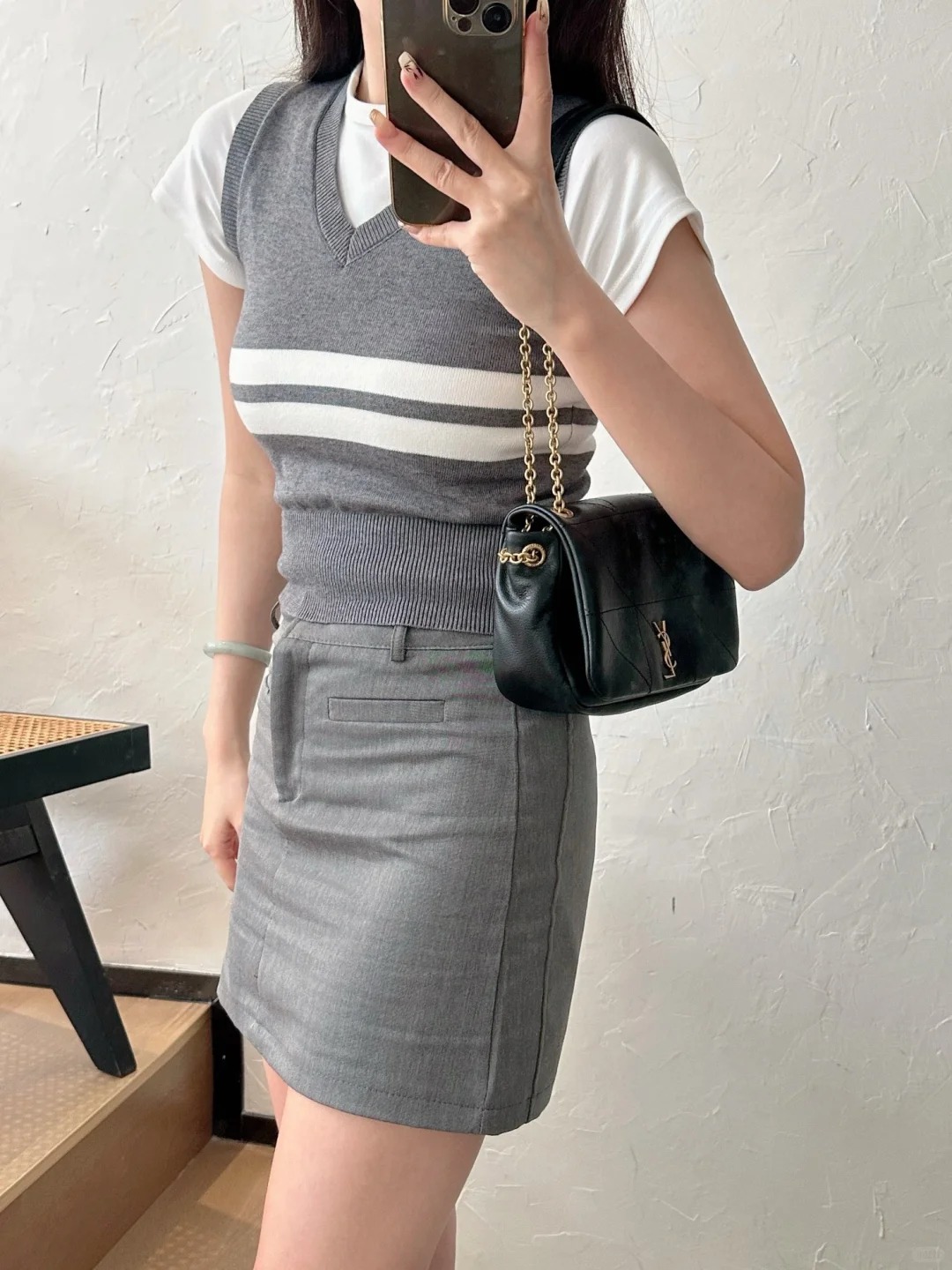 99新 YSL/圣罗兰 jamie mini黑色 /99新/严选