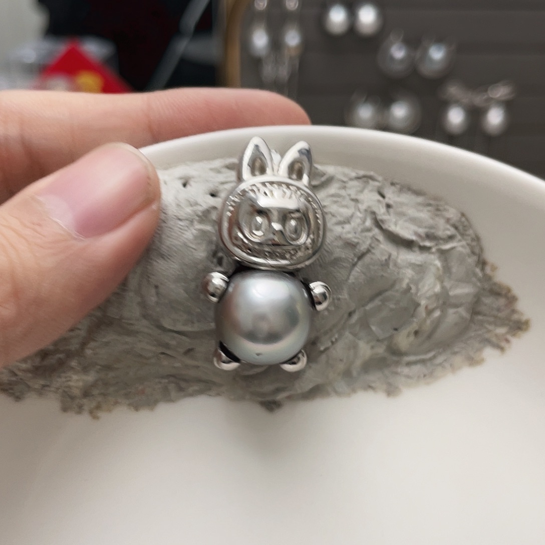 海水珍珠颈饰银S925镶嵌