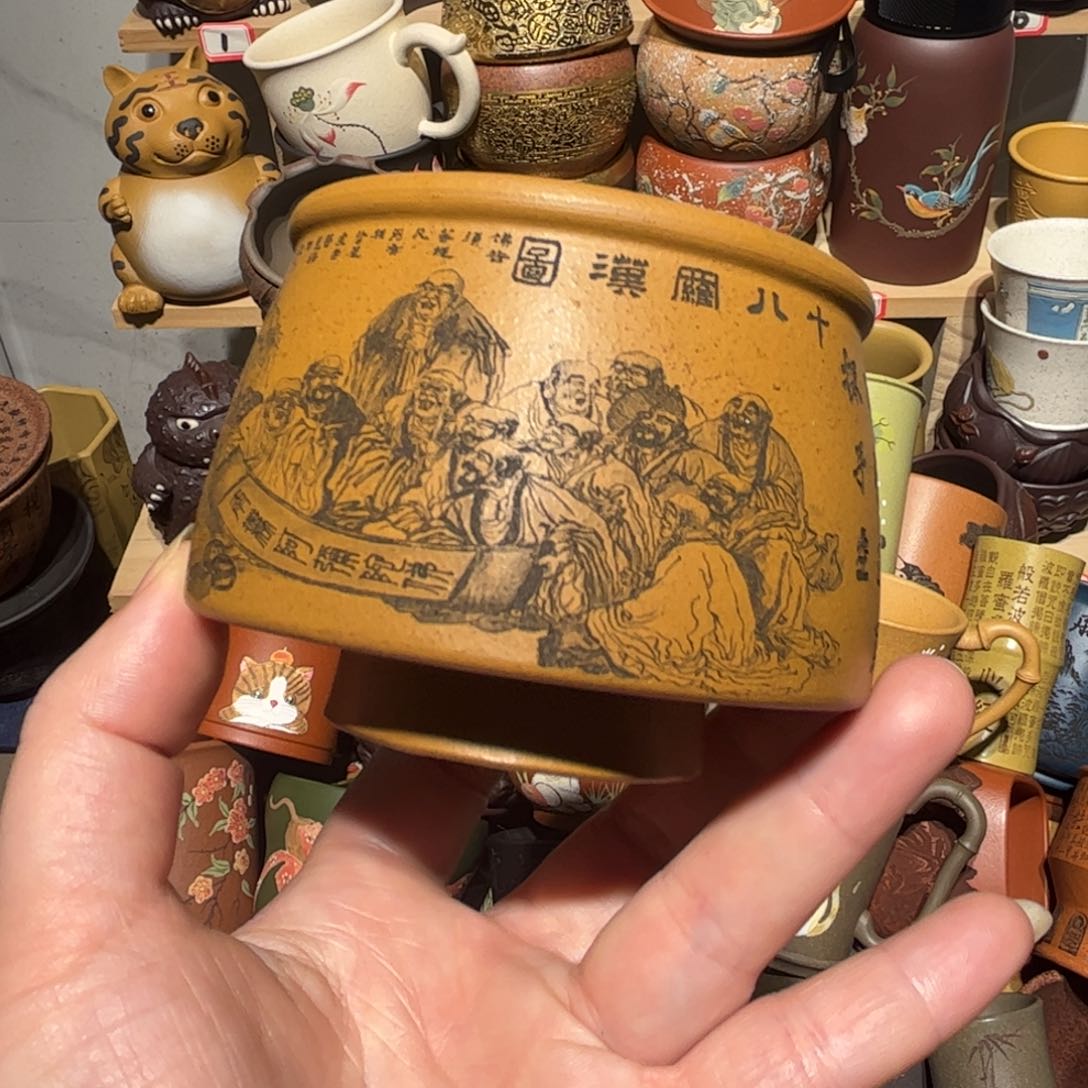 紫砂茶杯宜兴紫砂主人杯