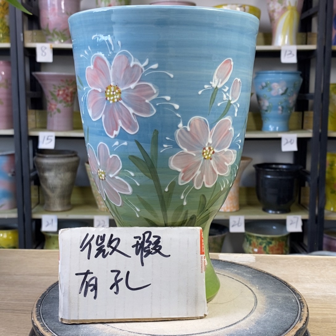 景德镇手工手绘陶瓷花盆
