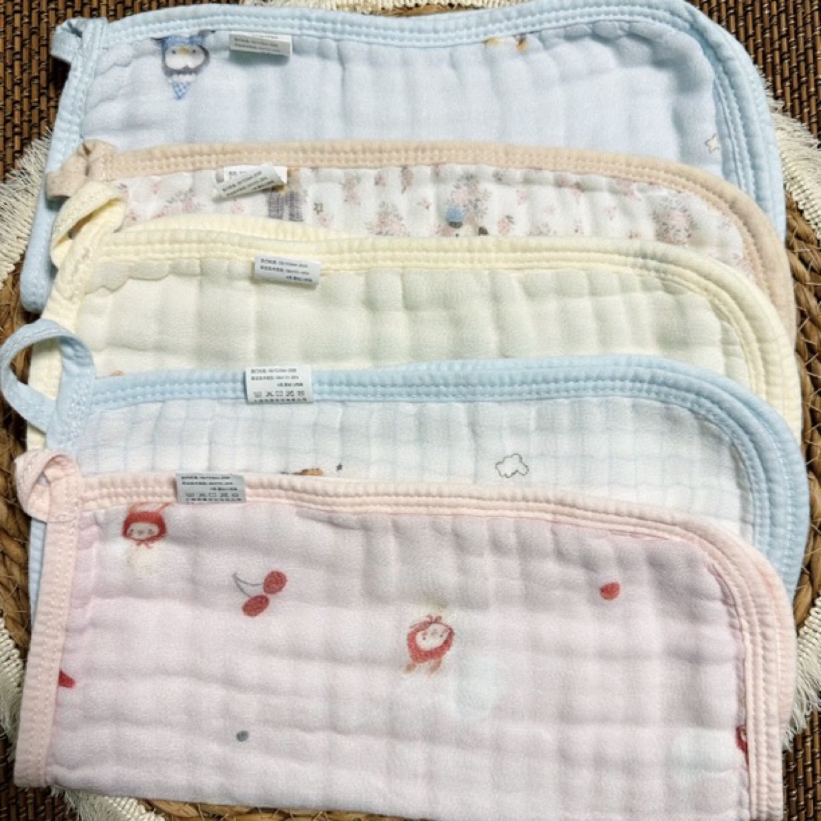 米果母婴用品 —  贝瑞拉小方巾长巾洗澡拍嗝巾