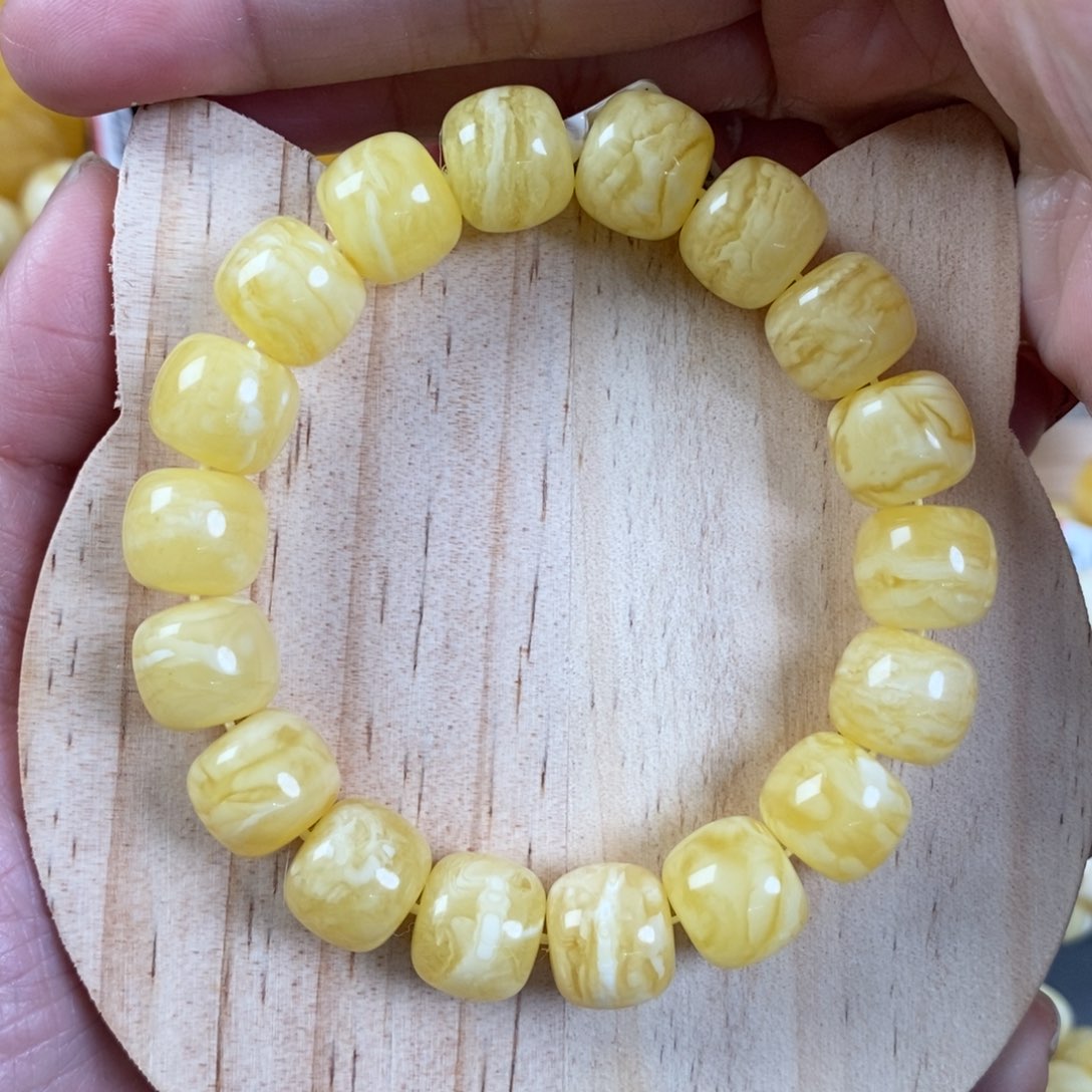 蜜蜡裸石未镶嵌12➕虎皮妖花