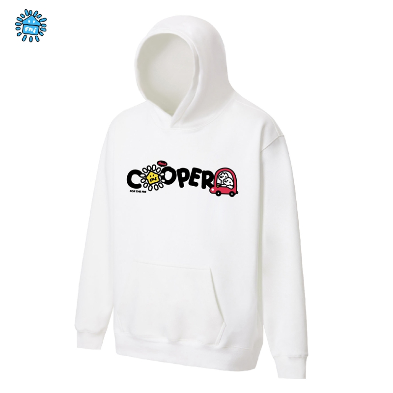 FNI Cooper系列（小狗汽车）男女同款卡通加绒连帽卫衣秋冬款胶浆