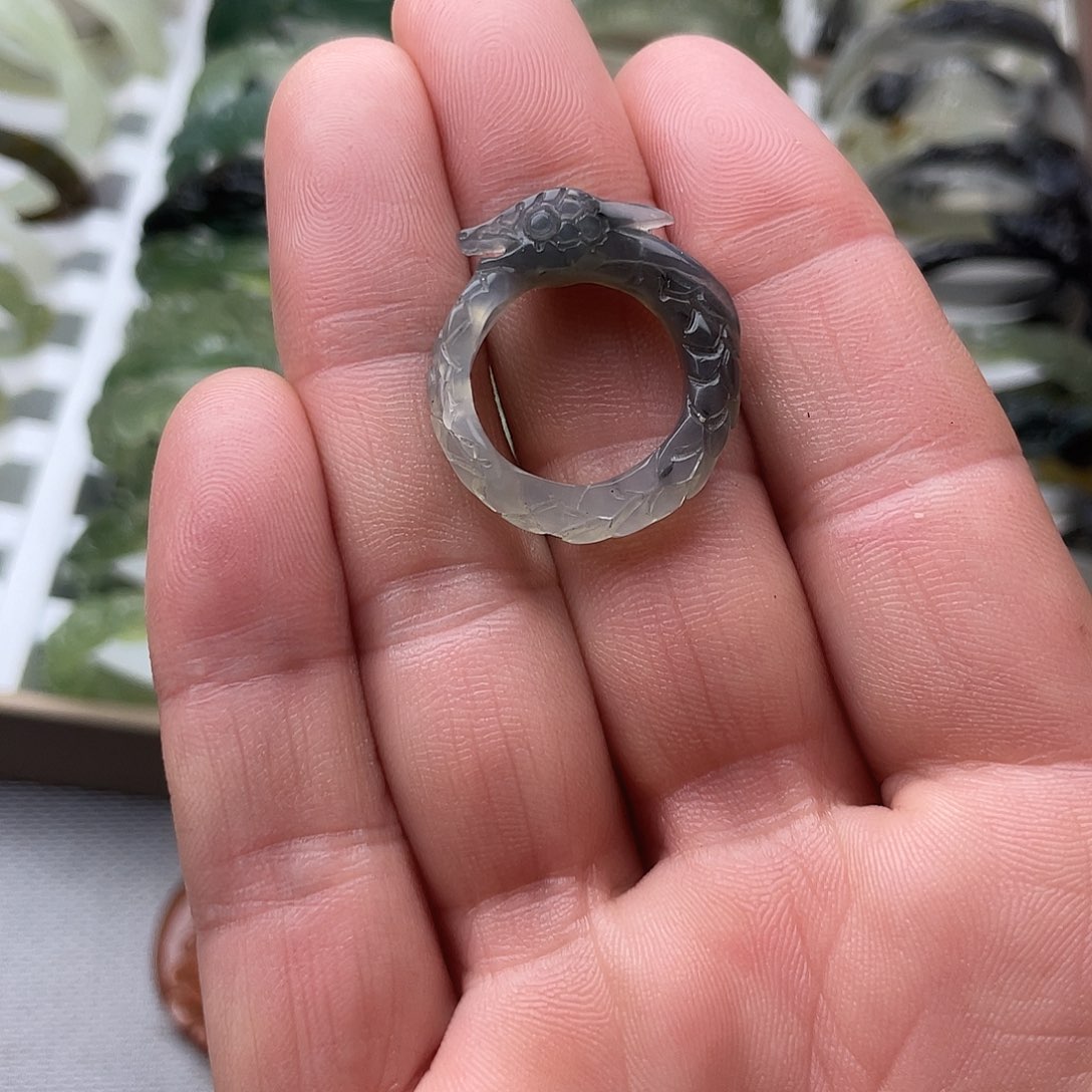 蛇纹石玉合金手镯