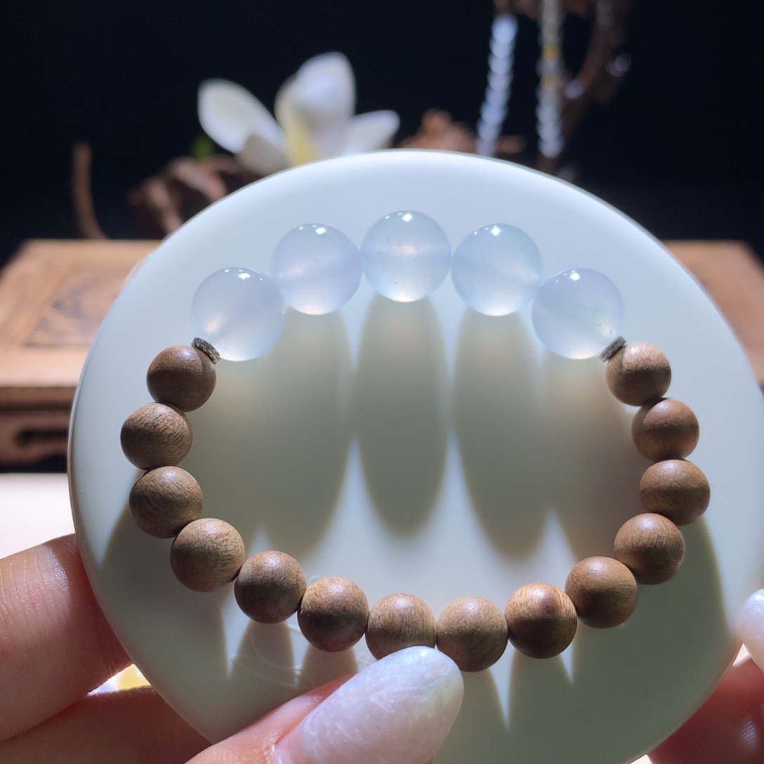 散珠翡翠木纳飘花珠珠