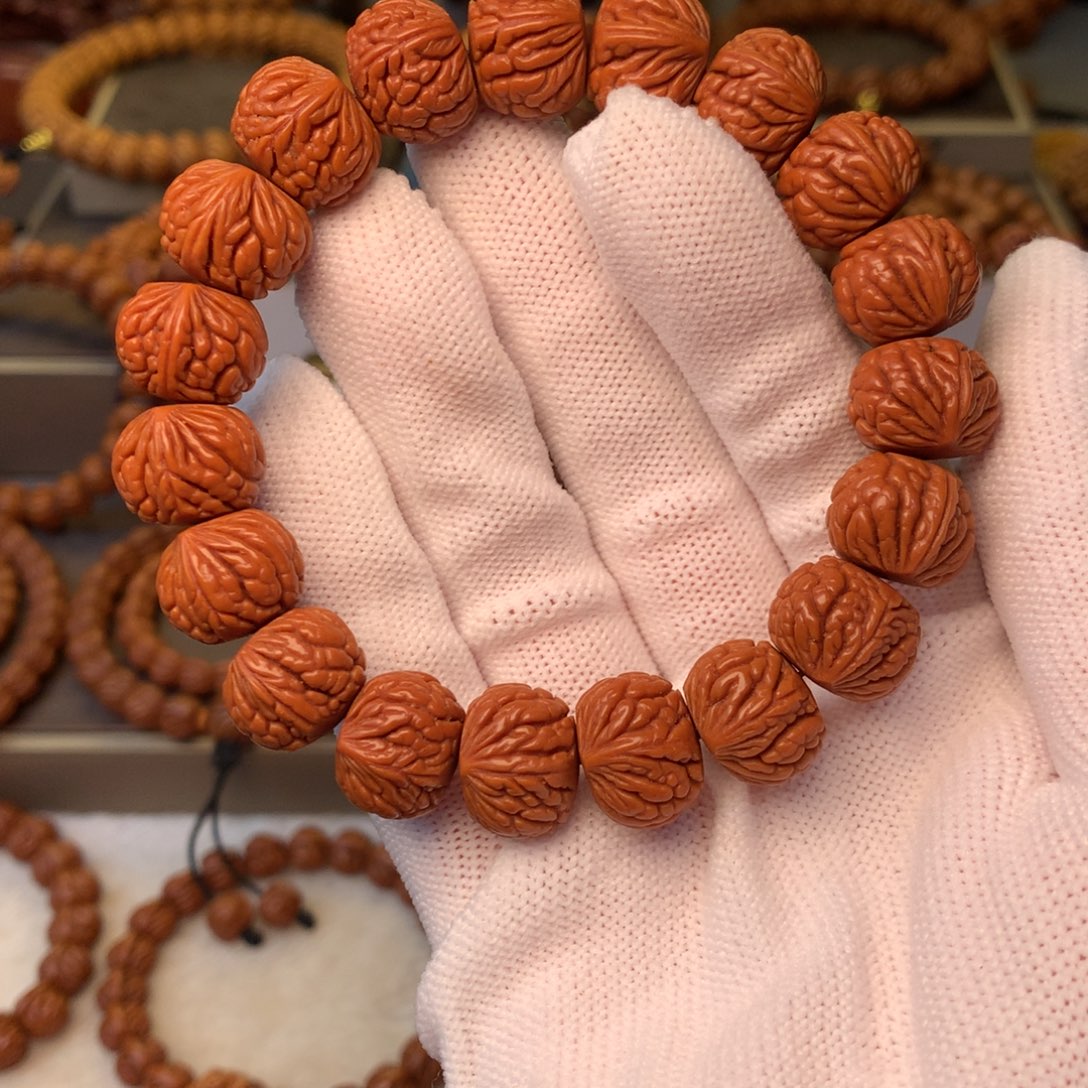 手串桃核秦岭龙纹