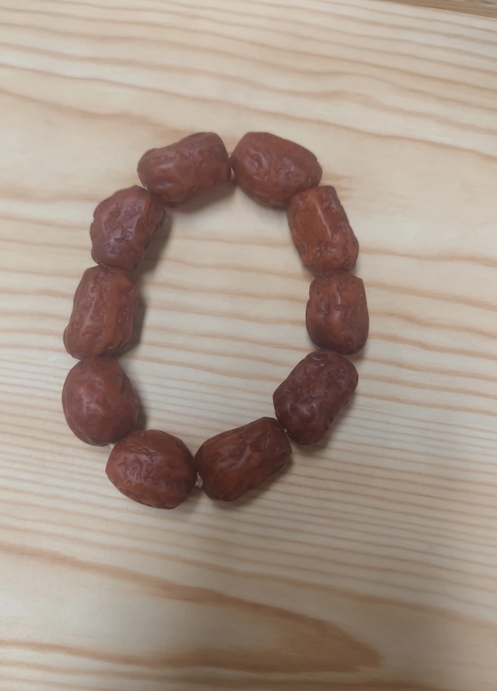 定制木珠枣色随型-3753