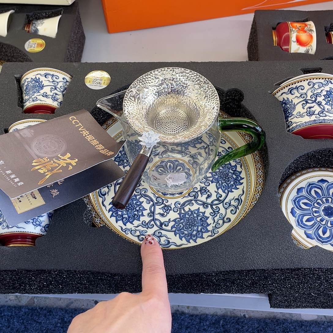 陶景德陶瓷盖碗茶具