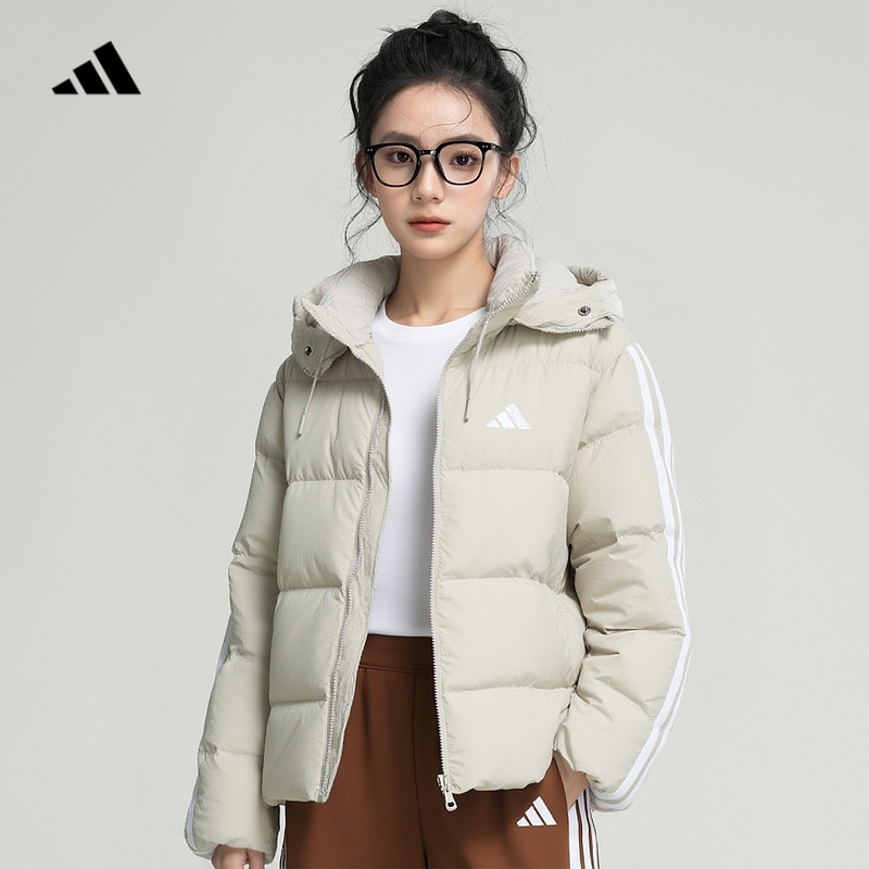 阿迪达斯官方正品羽绒服女装冬季新款外套运动服保暖夹克KH3979