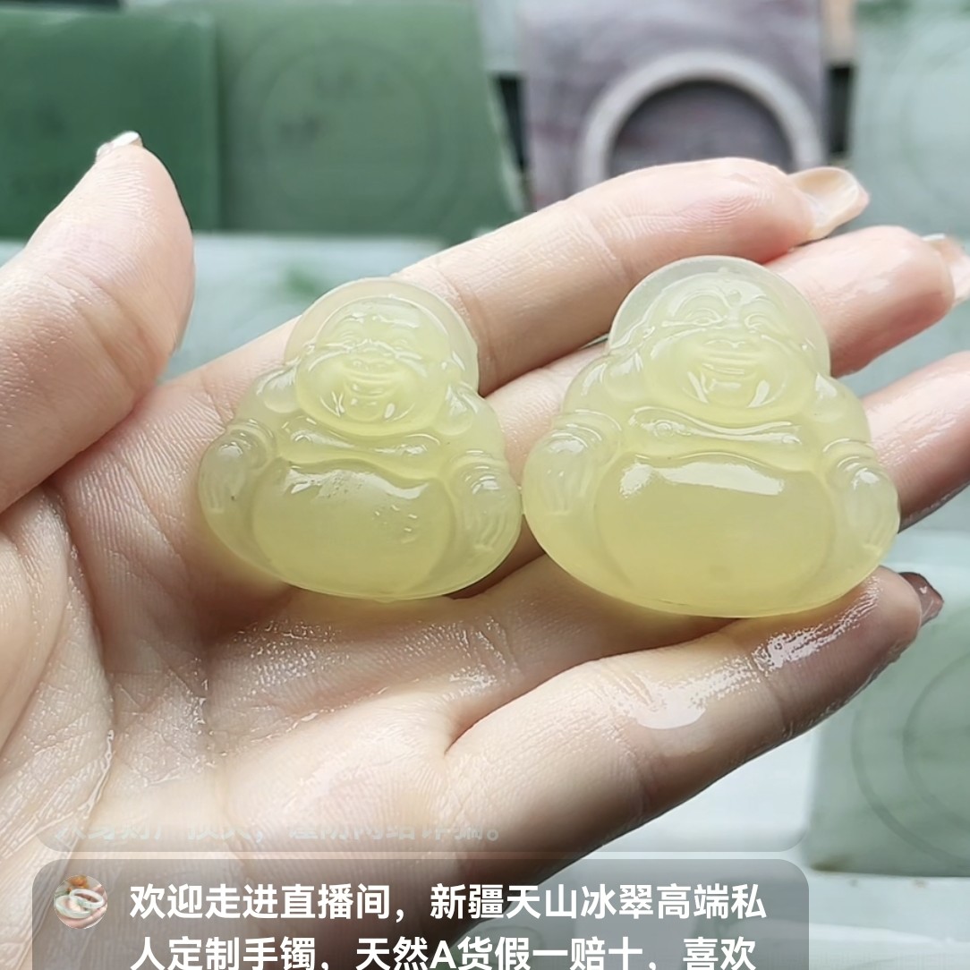 定制天然岫玉佛公蛇纹石玉颜色纹路不同多样性拍一发一，