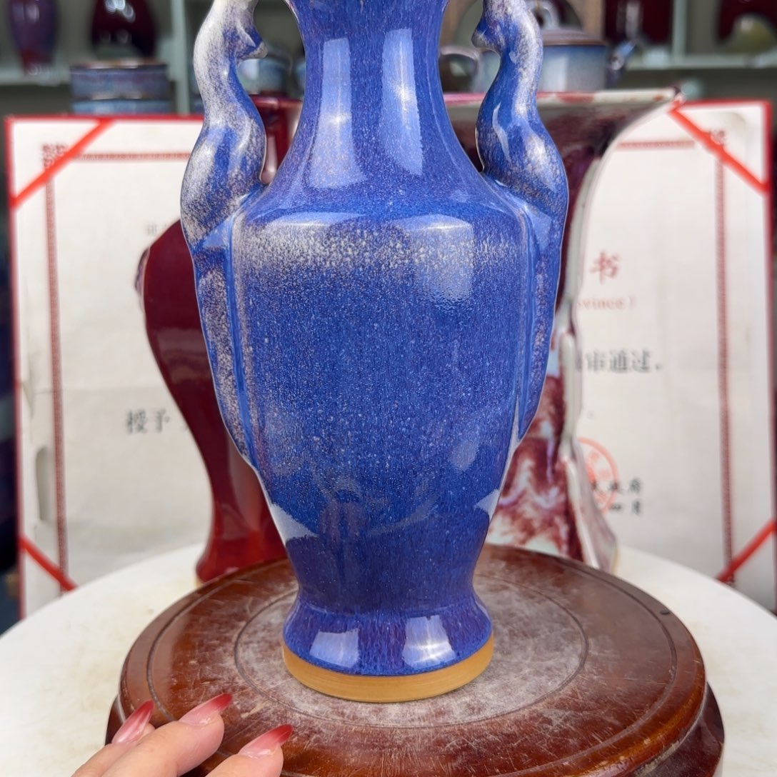 瓷摆件郑家钧窑摆件