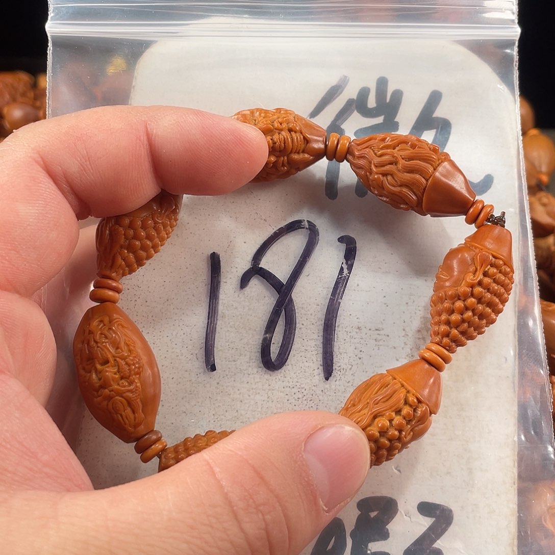 橄榄核手串/手链橄榄核雕工艺手串 瑕疵介意勿拍