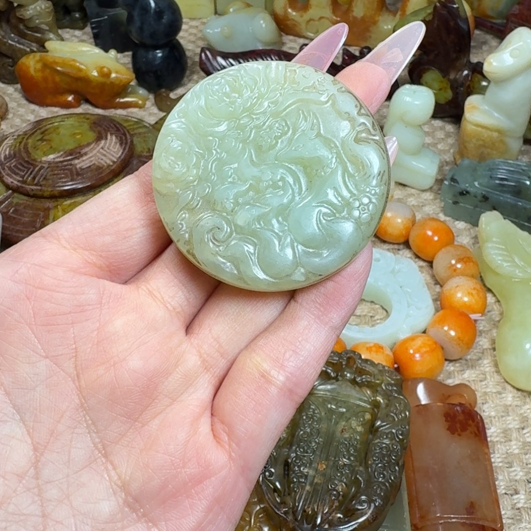 吊坠白玉菩提挂件