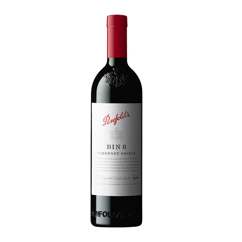 奔富BIN8设拉子赤霞珠红750ml
