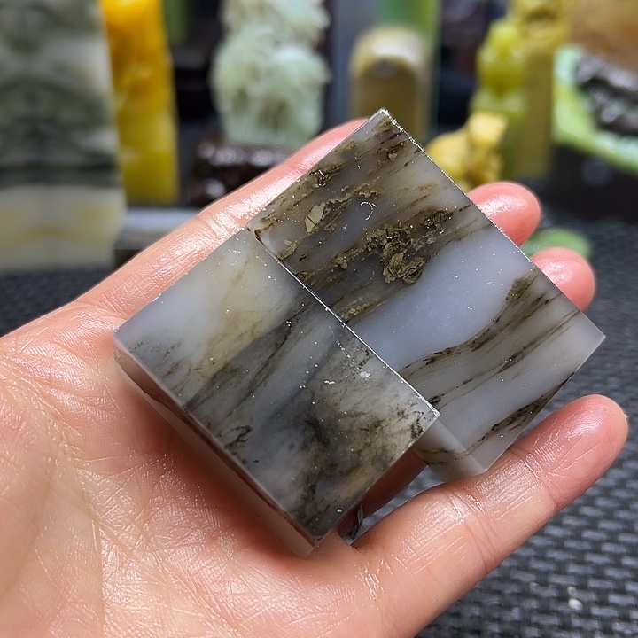 运***气青田石印章石印章石