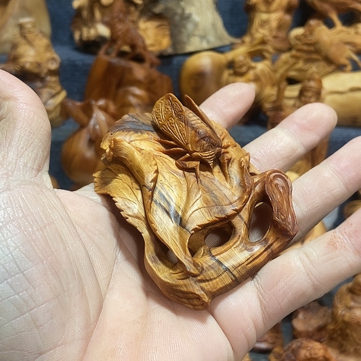 柏木（崖柏）手把件手把件手把件