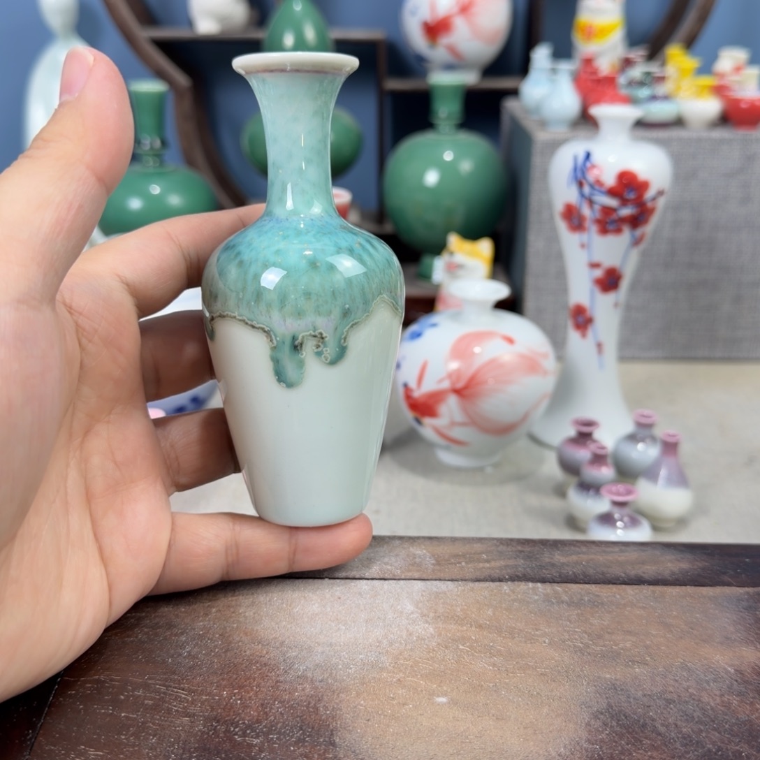 陶瓷手工小花器摆件