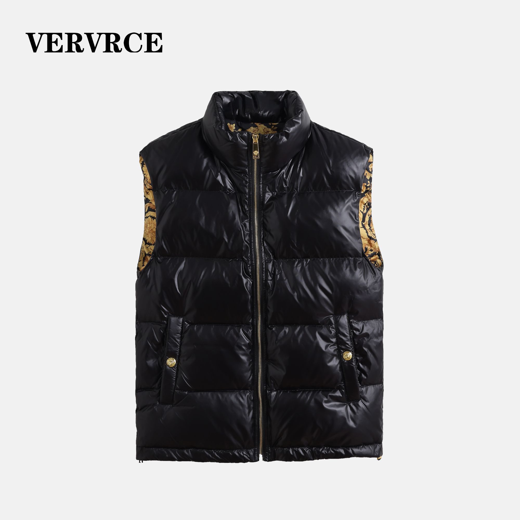 VERVRCE/Empty冬季高级感保暖马甲男士经典男士黑舒适外穿