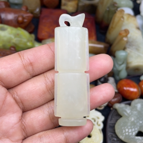 蛇纹石玉未镶嵌颈饰21