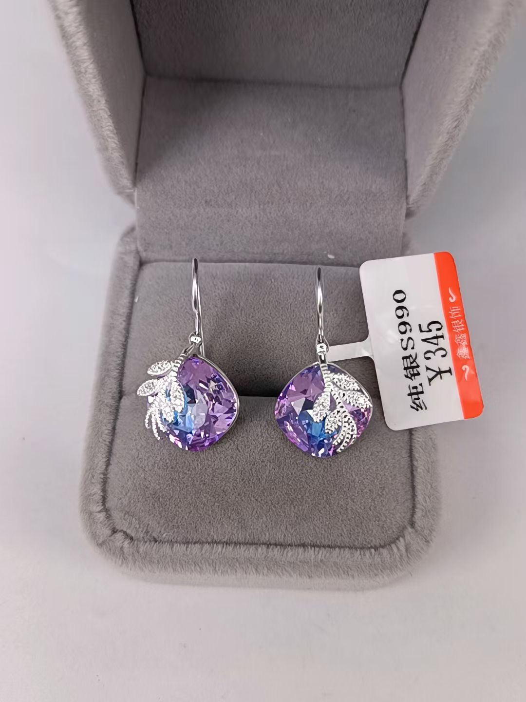 足银耳饰 s990纯银耳环气质女神必备妈妈礼物