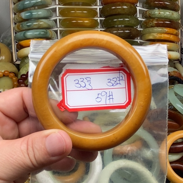 未镶嵌蛇纹石玉手绳