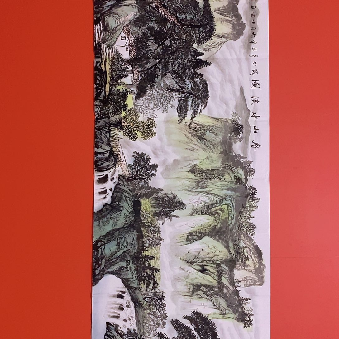 国画山水花鸟国画作品