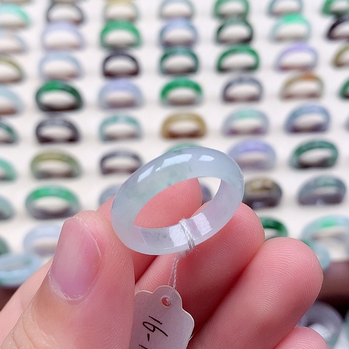 翡翠戒指未镶嵌16-17号