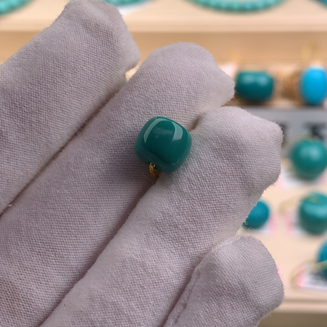 绿松石珠宝奇石未镶嵌8,5×7.5