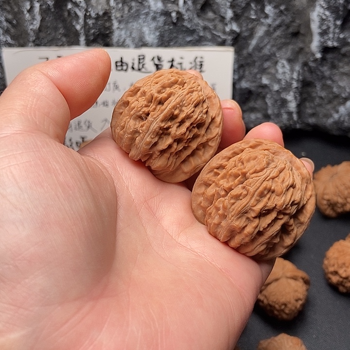 心***过吊坠文玩核桃43原装山地楼