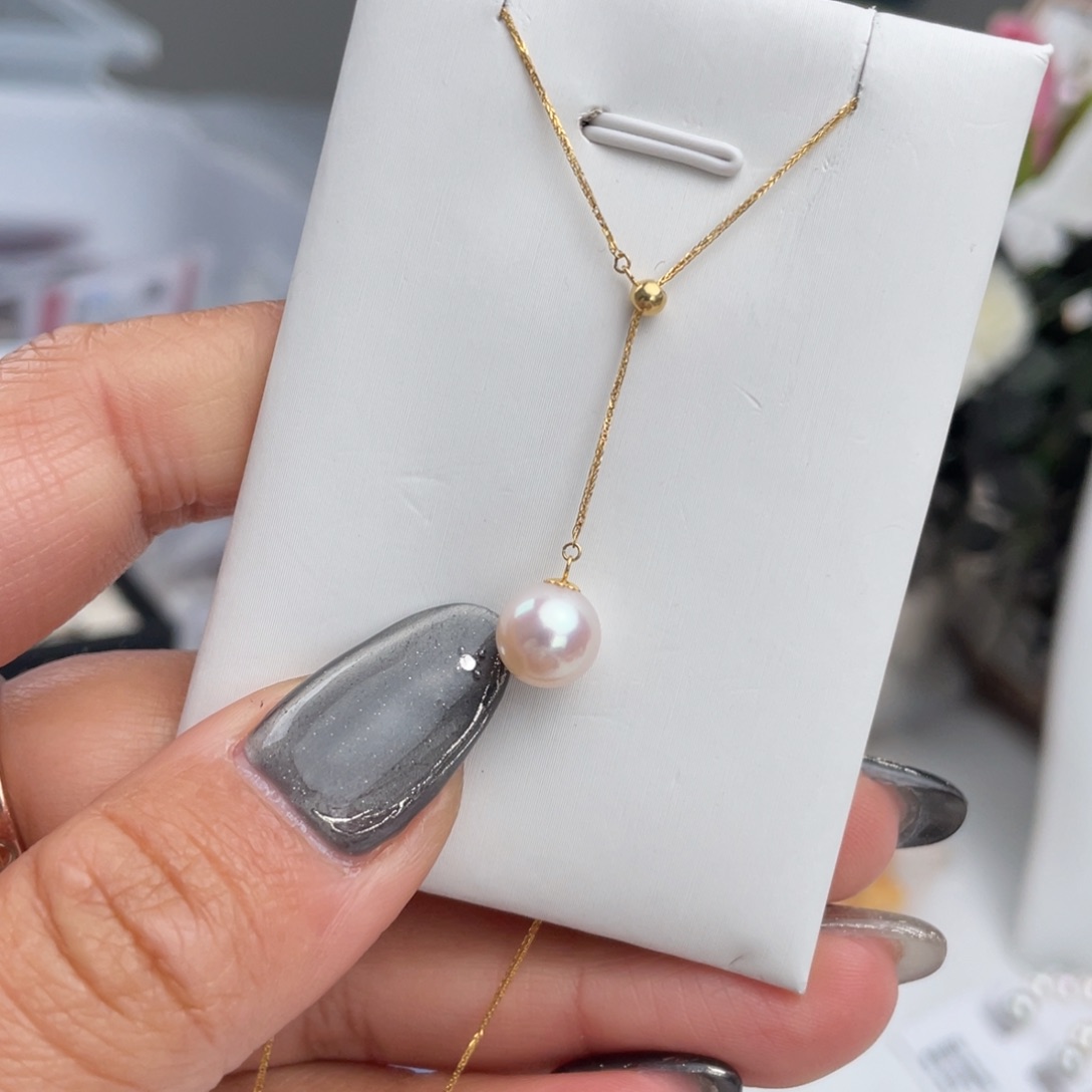 海水珍珠颈饰18K金镶嵌