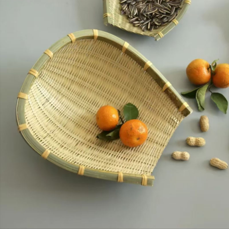 掃箕款竹青竹编簸箕天然环保