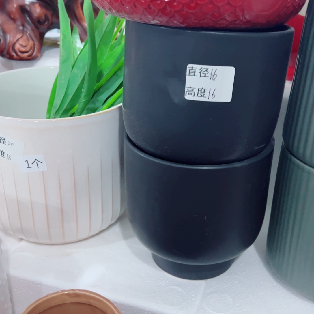 有孔，陶瓷花盆满10米包邮发货