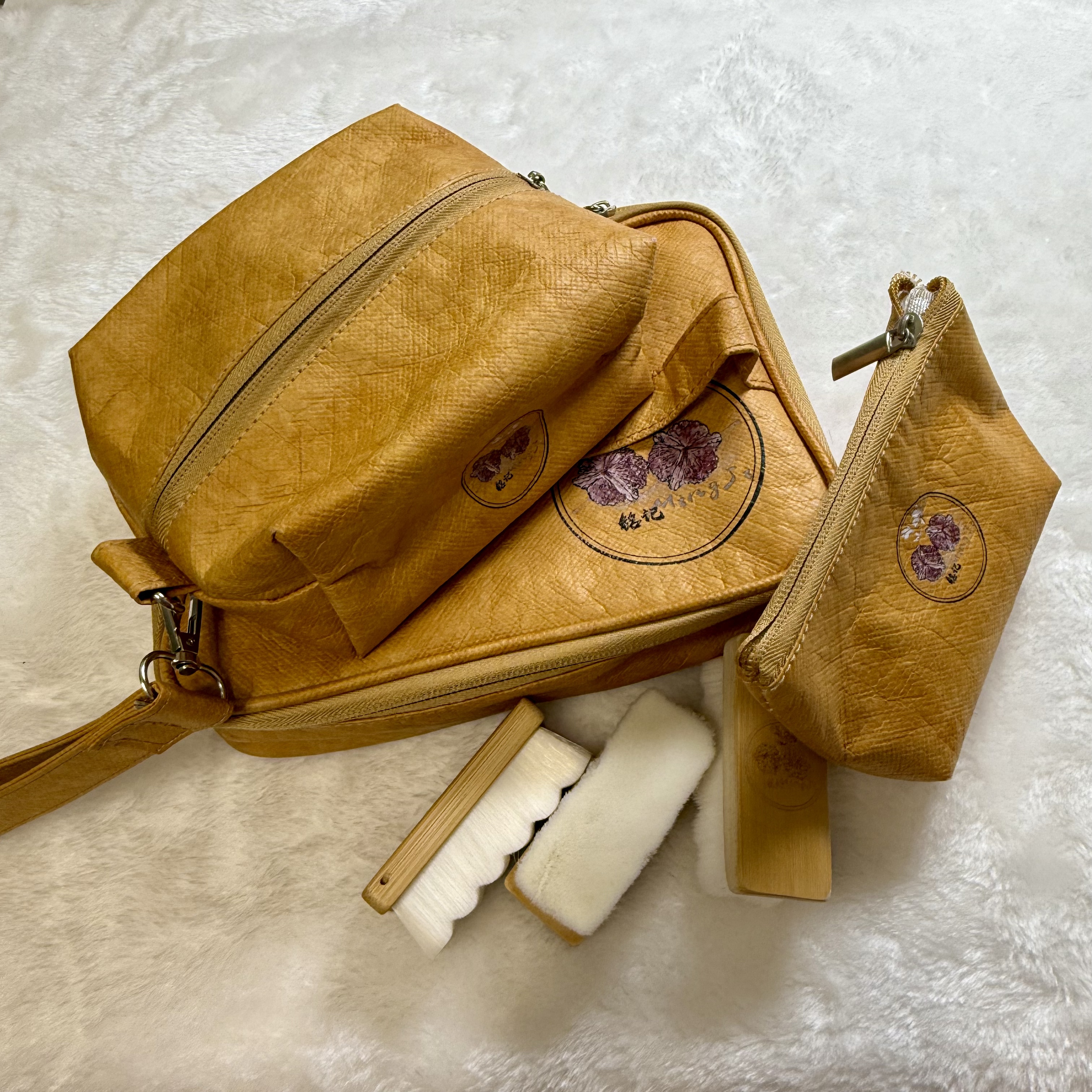 【铭记】核桃暴发户（无纳米和密封）3收纳包（大中小）+3万毛