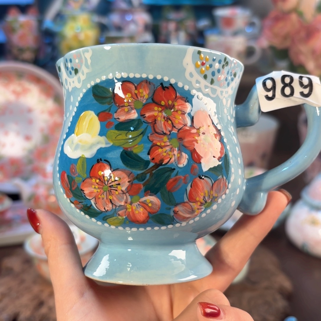 景德镇手绘高温釉下彩陶瓷茶具