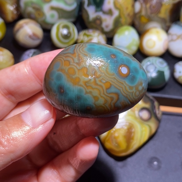 未镶嵌玛瑙/玉髓珠宝半成品23