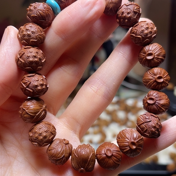 橄榄核其他龙纹桃核 莲蓬