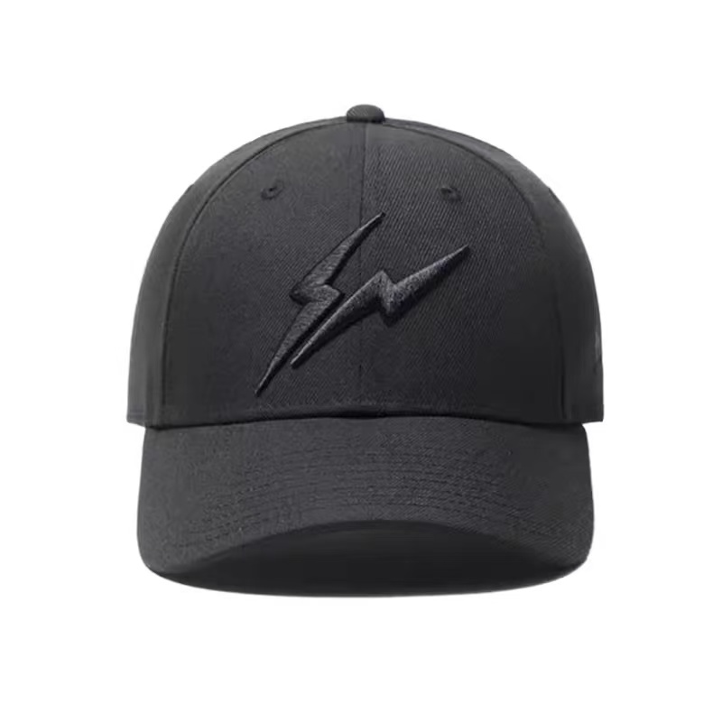 【闪电】潮牌男女同款双闪电刺绣棒球帽    110
