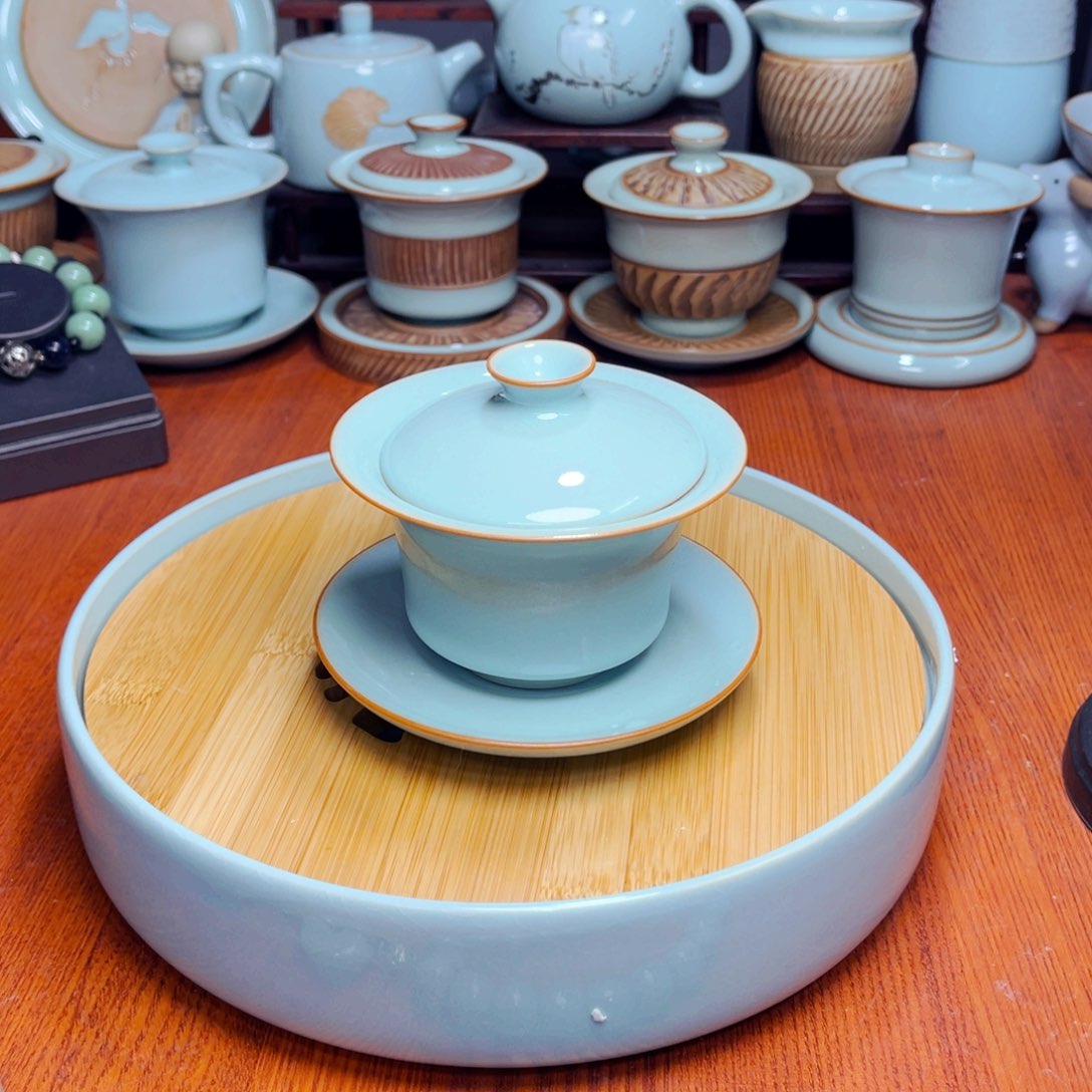 【闪购商品】汝州单壶单杯天青，不带茶盘