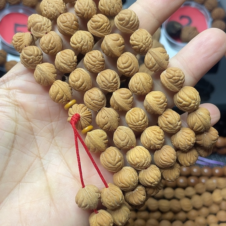 山***脉手串桃核小金豆脖挂10➕大115颗