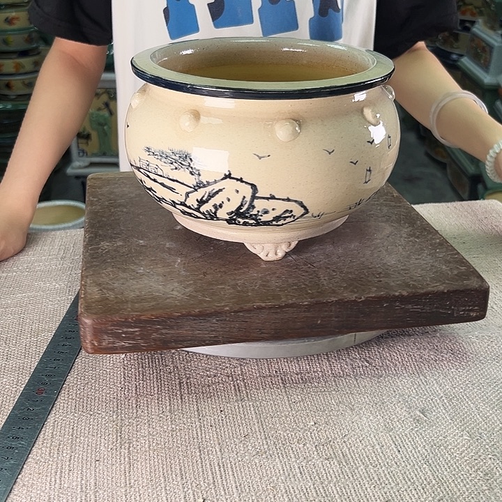 泳坤堂石湾盆陶瓷