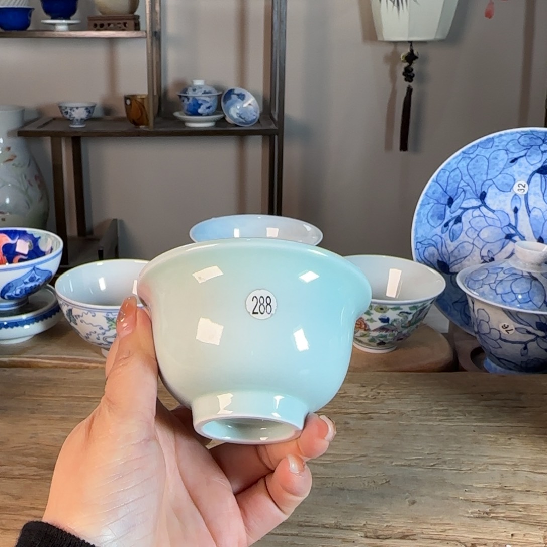 杯景德镇陶瓷柴烧多人