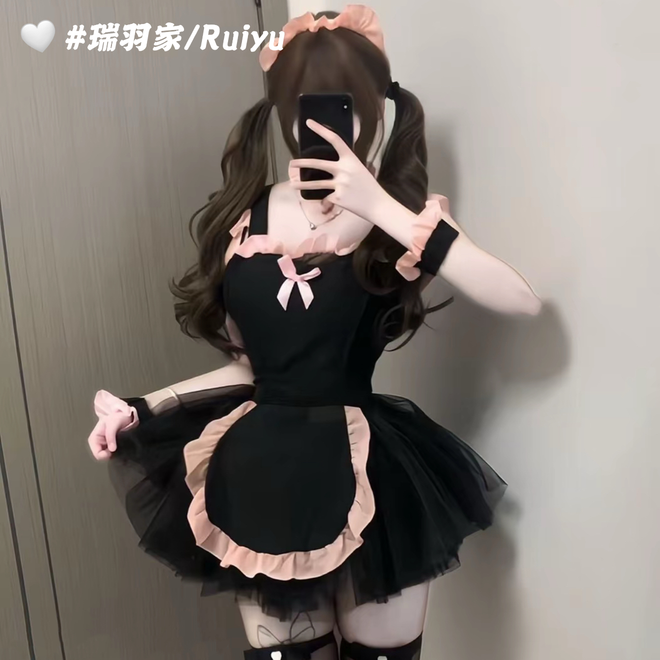 「甜心小厨」女无袖短裙四季通用睡裙纯欲风日系lolita