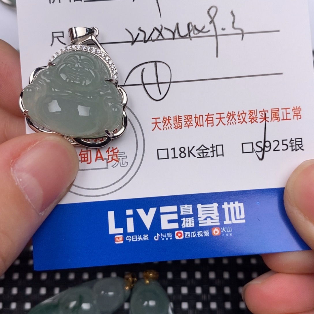 翡翠银S925镶嵌颈饰