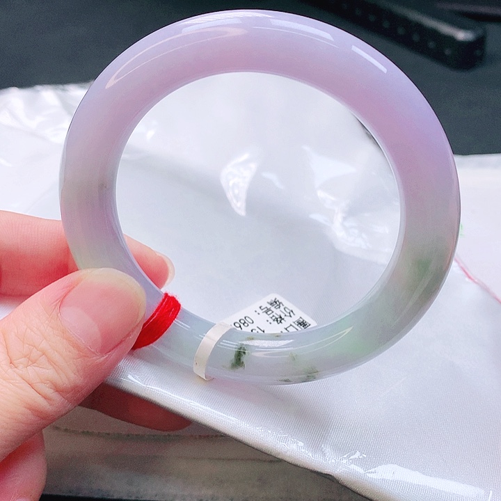 翡翠手镯未镶嵌圆条56