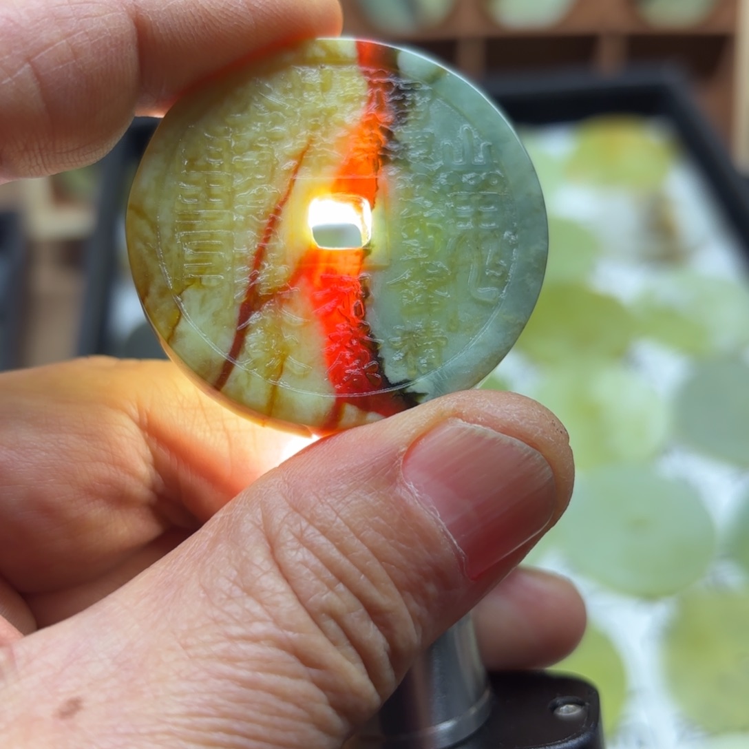 岫玉岫玉山鬼未镶嵌