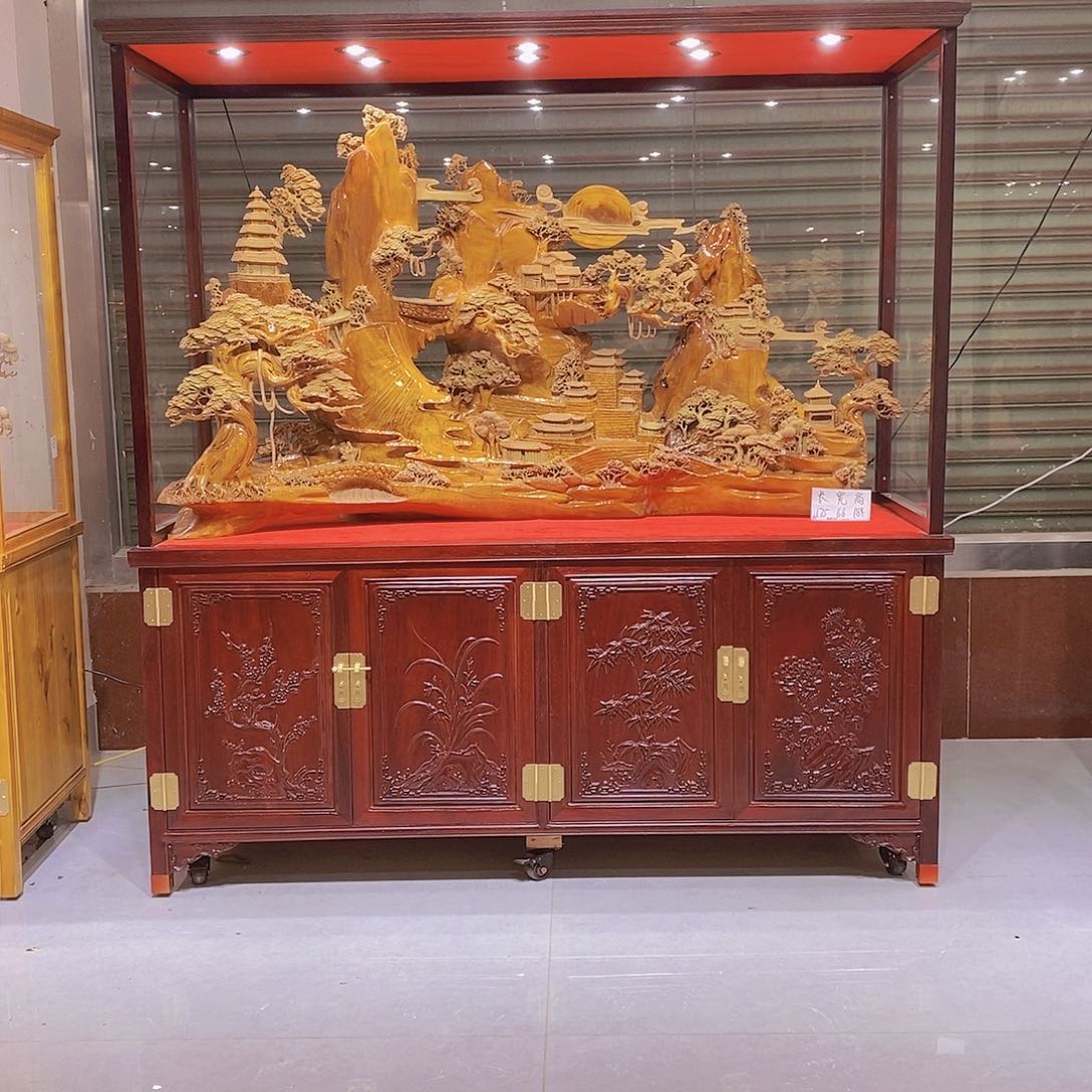 金丝楠阿**福金丝楠小叶桢楠摆件