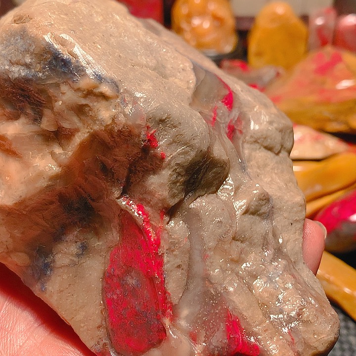 昌化石老*姓昌化鸡血石